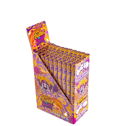 Peanut Butter and Jelly Mushroom Chocolate Bar-10 Pack
