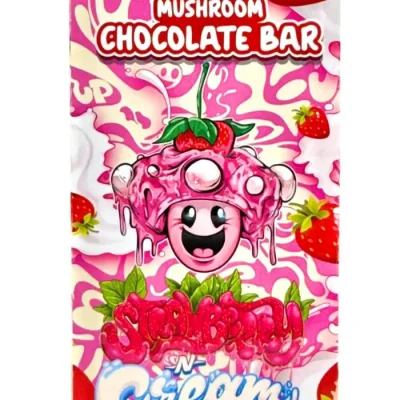 Strawberry and Cream Functional Shroom Chocolate Bar