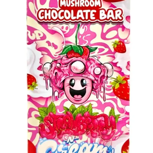 Strawberry and Cream Functional Shroom Chocolate Bar
