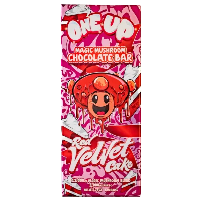 Red Velvet Cake Mushroom Chocolate Bar