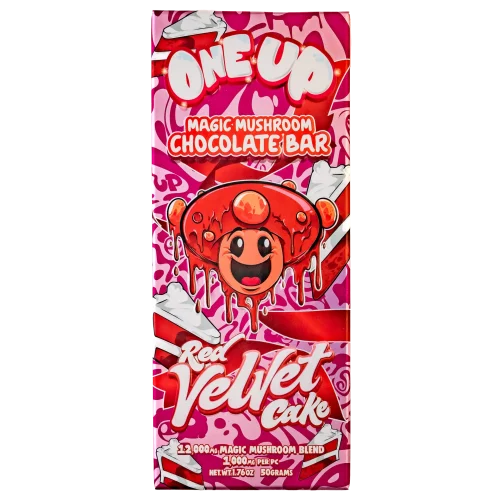 Red Velvet Cake Mushroom Chocolate Bar