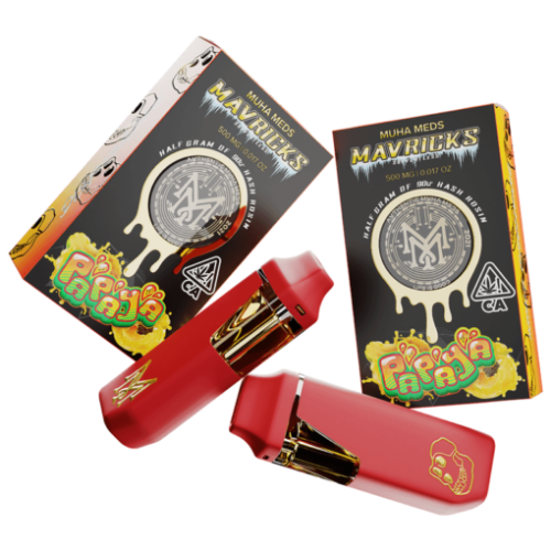 MUHA MEDS REAL PAPAYA LIVE INDICA 500MG HASH ROSIN