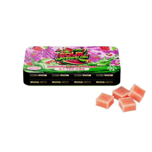 SOUR WATERMELON INFUSED GUMMIES
