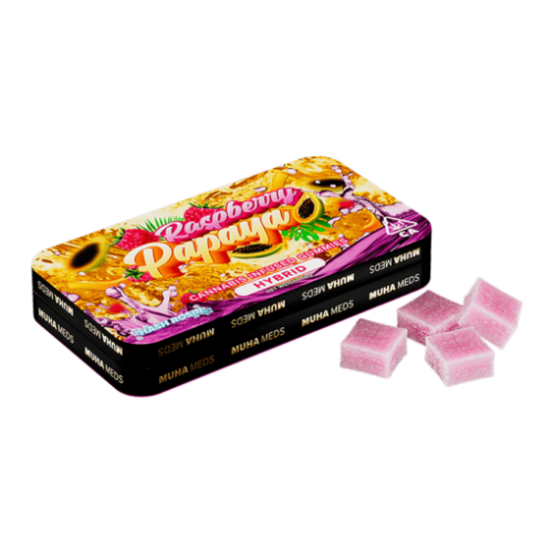 RASPBERRY PAPAYA INFUSED GUMMIES