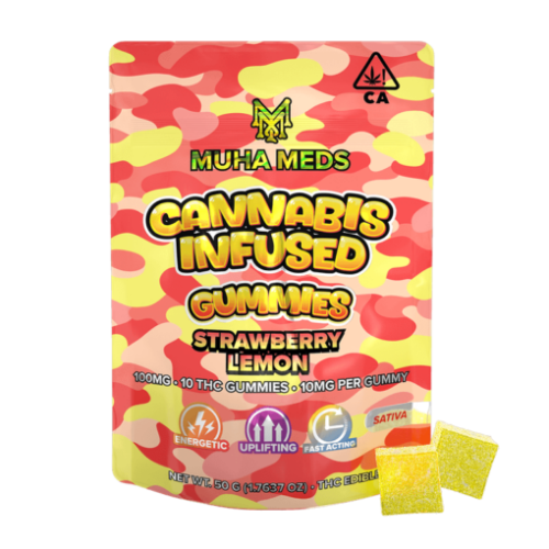 STRAWBERRY LEMON SATIVA INFUSED GUMMIES