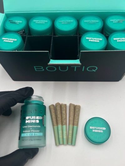 Boutiq Infused Minis Live Diamonds + Indoor Flower 5PK 0.5G – 2.5G